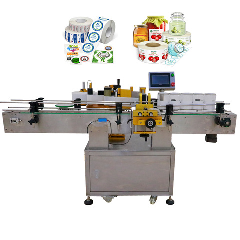 Fineco FK805 Commercicial adhesive Automatic vertical honey Cosmetics Round Bottles Labeling Machine Sticker