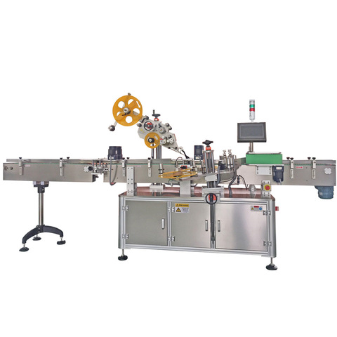 Professional Semi Automatic Soap Square Bottle And Hexagon Bottle Adhesive Labeling Machine