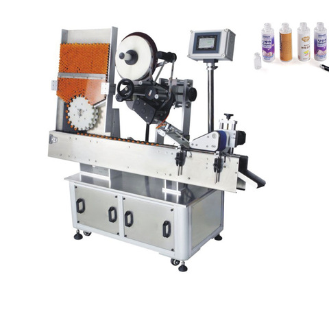 YM510 Automatic Adhesive Sticker Wrap Around Round Bottle Beverages Cans Jars Labeling Machine