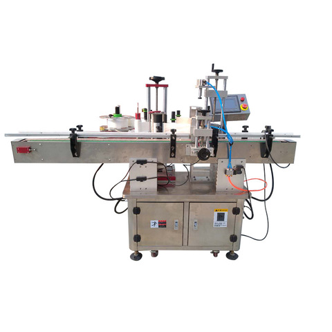 Simple structure electric manual labeling machine , easy operated bottle labelingmachine with high praise from client
