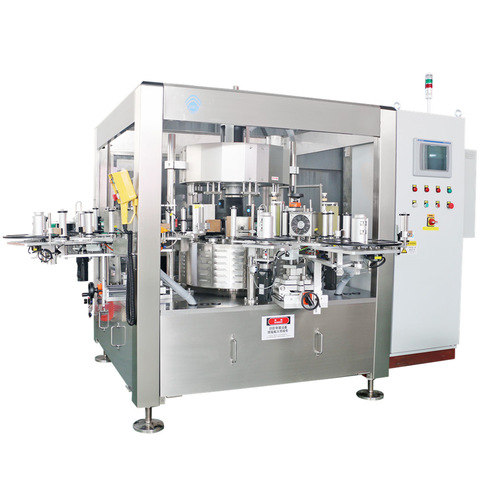 For hot sell and High quality glass bottle flat bottle lebaling machine bottle labelling machine in rotary way Ampoule vial tube