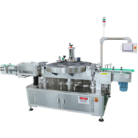Small sticker labeling machine for glass bottle, label dispenser with date printer