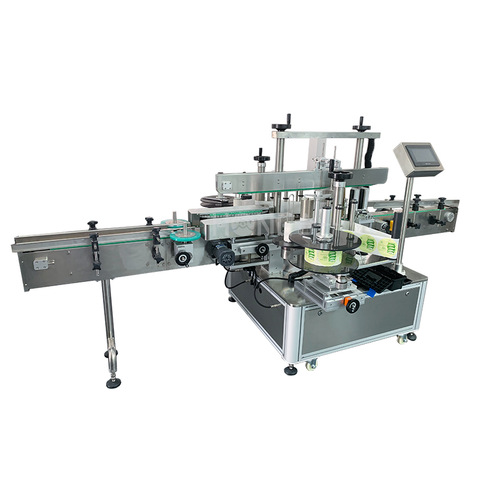 20-50 bpm automatic glass plastic flat plane round bottle jar can sticker labeling machine for food cosmetic medical