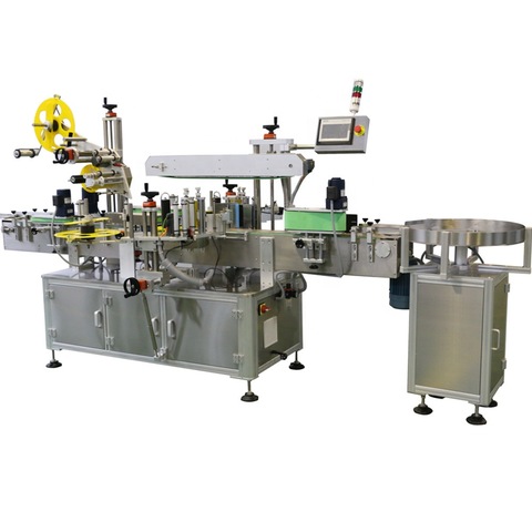 Automatic Round Bottle Labeling Machine Label Applicator Food Can Vertical Roll Bottle Sticker Labeling Machine