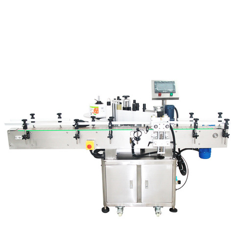 China Price of Automatic Double Sided Square Bottle Labeler Two Faces Labeling Machine for 5L Container Double Labeling Machine