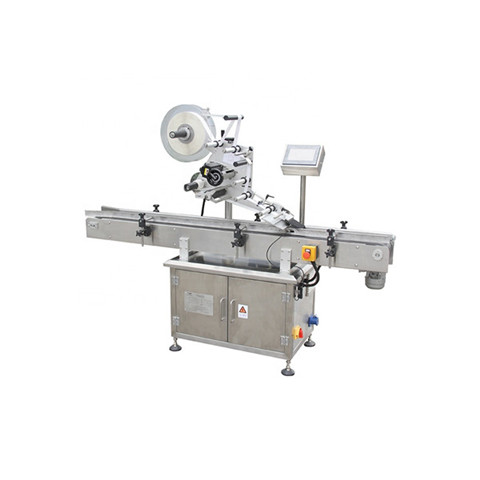 Manual labeling machine top flat labellling machine for flat bottle surface