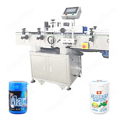 Full Automatic Shampoo Perfume Dropper Glass Round Jar Bottle Tin Can Labeler Self Adhesive Sticker Labeling Machines