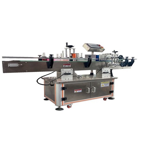 Flat bottle label fabric cutting machine/ Ultrasonic digital label cutter with labeler for cloth accessories