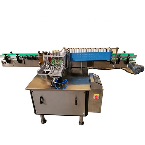 tin can flat bottle two three side labeling machine