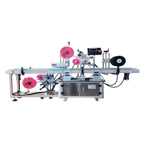 Jar Double Side Labeling Machine Jar Labeling Machines ZONESUN TB-500A Bench Top Labeller PET Jar Water Bottle Double Side Automatic Positioning Labeling Stickering Machine