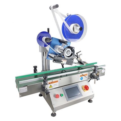 Higee automatic labeling machine for plastic bag pouch sachet carton top side labeling machine labeller