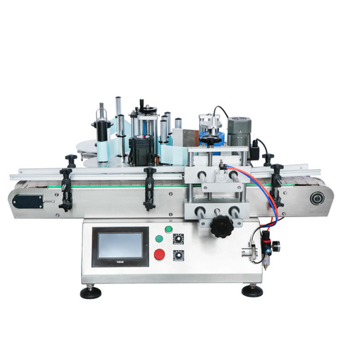 YTK-220C Automatic vertical positioning sticker labeling machine Can /Jar Bottle round and double sided Labeling Machine