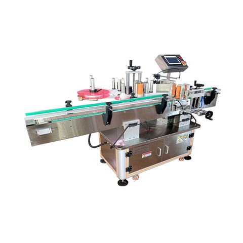 Mini semi automatic toothpaste long paper plastic soft tube labeling machine with touch screen