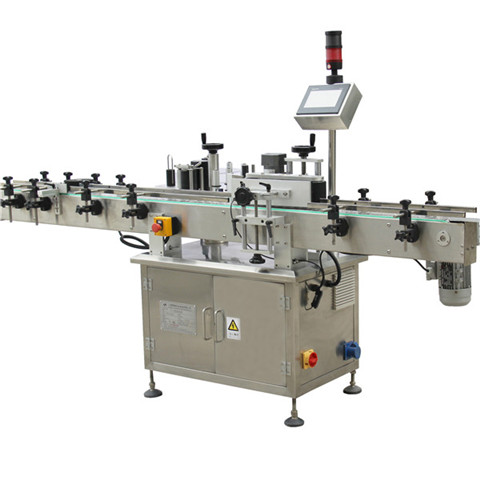 Automatic Bottle Three Sides Adhesive Labeling Machine For Front Back And Top