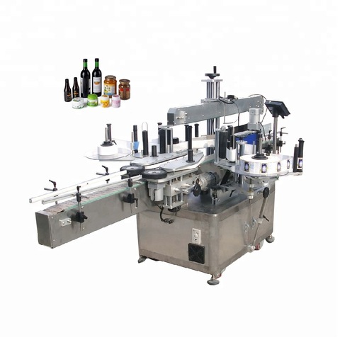 Factory semi automatic round bottle labeling machine Bottles Double Side Label Applicator And Bottle Labeler