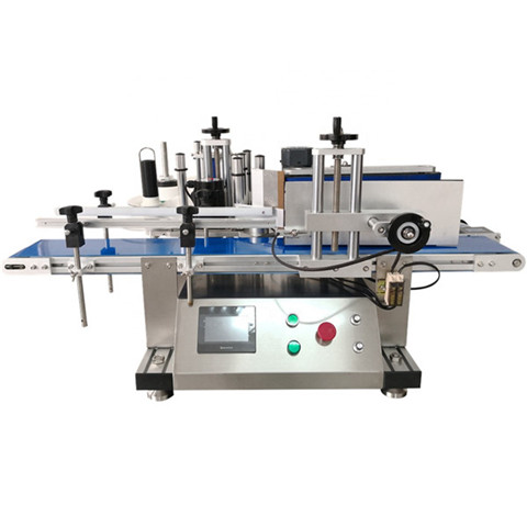 Popular classical flat bottle two side labeling machine