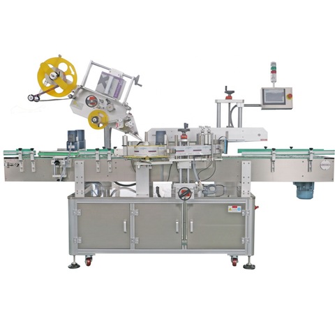 Higee automatic labeling machine for plastic bag pouch sachet carton top side labeling machine labeller