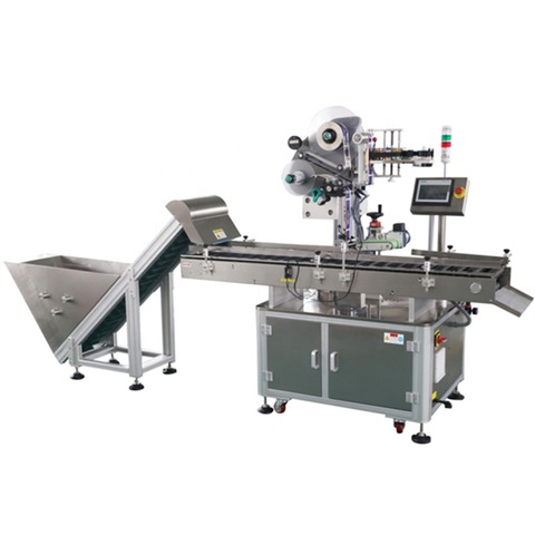 Eye Shadow Labeling Machine Beauty Products Automatic Eye Shadow Box Labeling Bottom Machine With Transparent Label