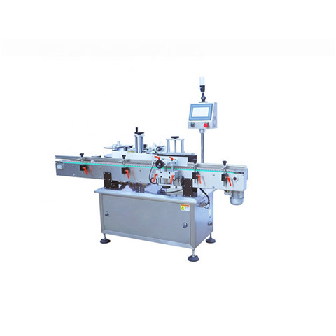 Automatic 1800bph glass label three sides sticker labeling machine for pet glass metal bottle cans
