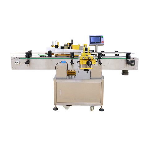 Three Roll Wrap Labeler Automatic high precision round bottle sticker labeling machine for jars