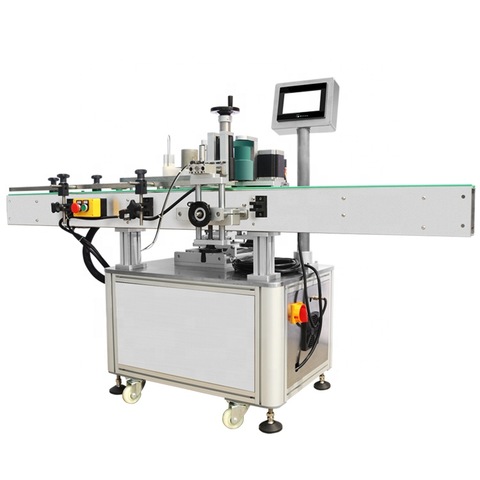 Automatic flat round Square Plastic Glass bottle adhesive sticker double side labeling machine price