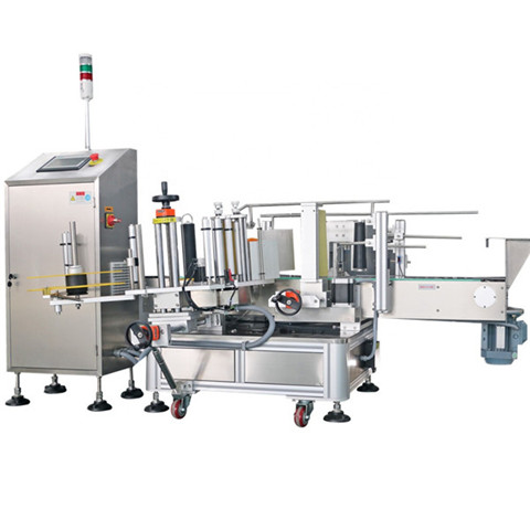 New Juice milk bottles Automatic hot melt glue stainless steel Labeling Machine with PVC label