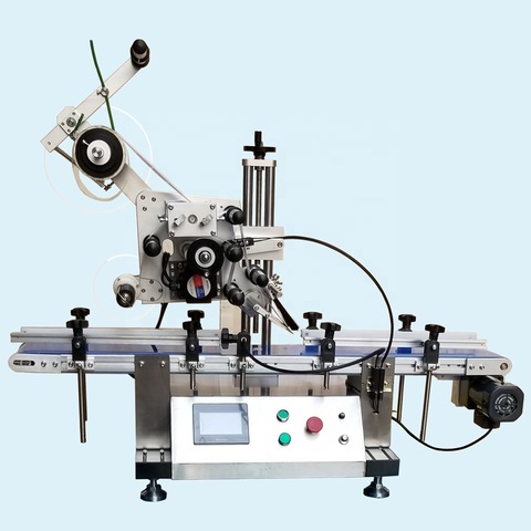 Automatic fix position medical wet tissue canister labeling machine