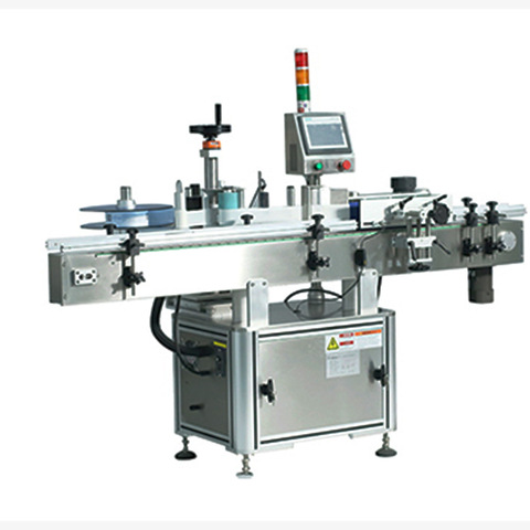 Automatic essential olive oil beer fix position wrap round bottle cans labeling machine