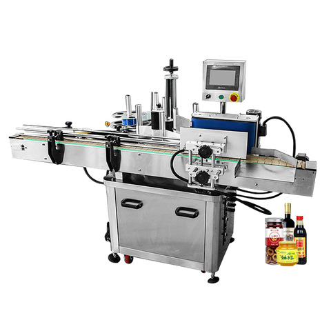SWANSOFT Semi-automatic Flat Bottle Labeling Machine for tin bottles/jars/cans/Paper tube