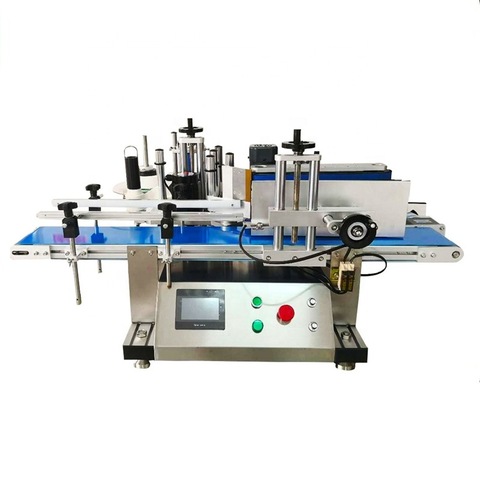 Automatic flat surface top one side surface label machine instant noodles jar top surface lunch box labeling machine