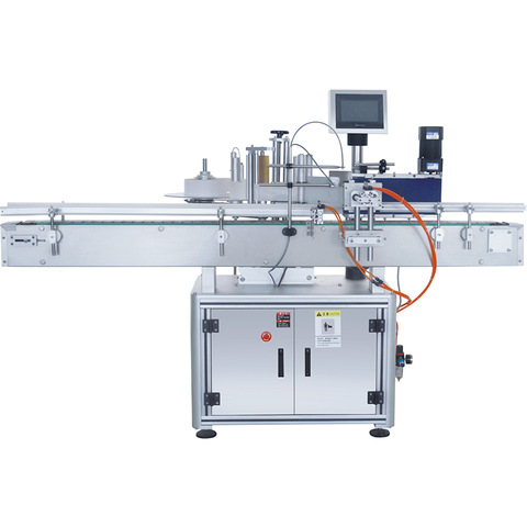 Automatic bottle labeling machine for flat or round bottle one side or two side sticker labeling label applicator for cans
