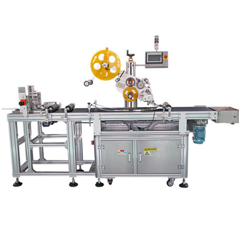 Factory Price Semi Automatic Plane Roller Labeling Machine For Flat / Square Bottle