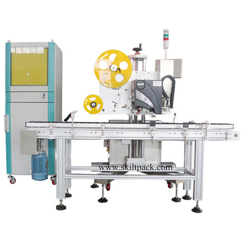 Automatic Self-adhesive Sticker Double Single Three Side Labeling Attaching Machine for Round Square Water Bottles Cans