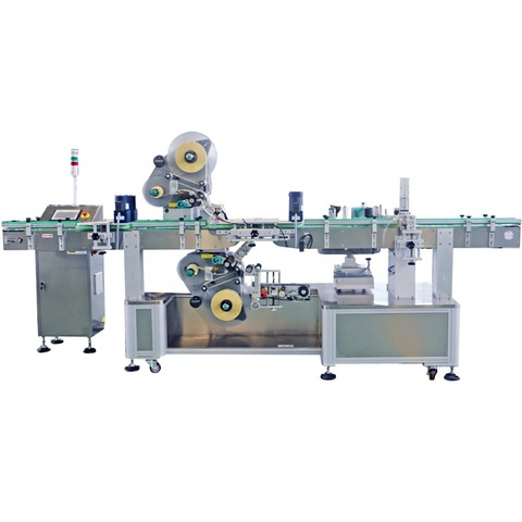 Fk812 Automatic Hang Tag Horizontal Paging Flat Box Lids Scratch Card Top Surface Labeling Machine Label Applicator