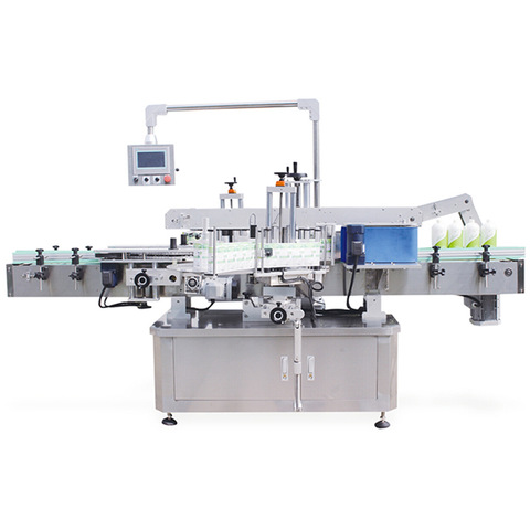pickled glass bottle filling and labelling machine furniture carton labeling back and front machine