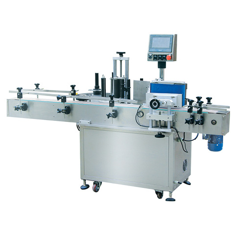 table round bottle labeling machine labeling machine on vertical packing used flexo label printing machine
