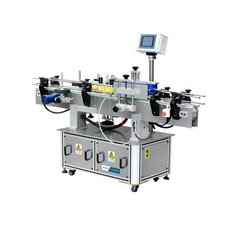 All Automatic Flat Round Bottle Jar Labeling Double Side Labeling Machine