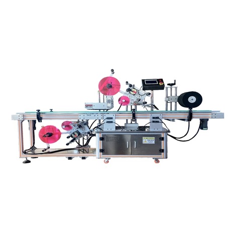 Npack High Speed CE Standard Commercial Two Sides Flat Square Bottle Labeling Machine Factory Price