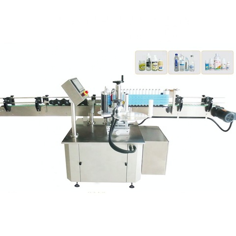Automatic cold glue labeling machine for the round bottles
