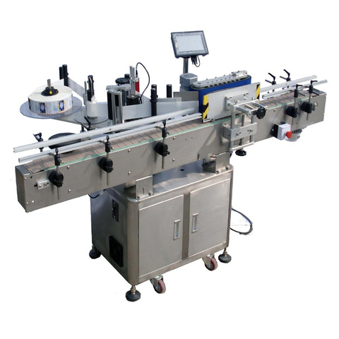 automatic both sides bottle sticker label pasting labeling machine used for small bottling plant
