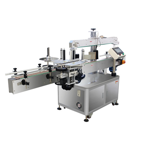Higee semi-automatic bottle labeling machine double side labeler