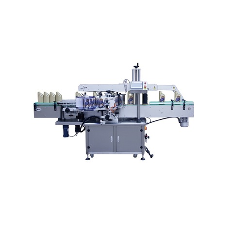 Tabletop Small Vial Sticker Automatic Round Bottle Labeling Machine For Paste All And Half Around Label