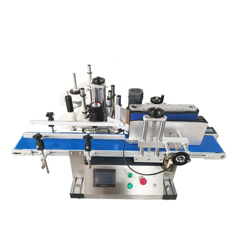 Cans Labeling Machine Dual-side Round Flat Square Bottle Cans Sticking Label Applicator Paper Labeller Automatic 2 Sides Sticker Labeling Machine