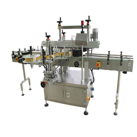 China Table Top Automatic Paper Box Plastic Flat Square Pet Bottle Labeling Adhesive Sticker Printing Machine