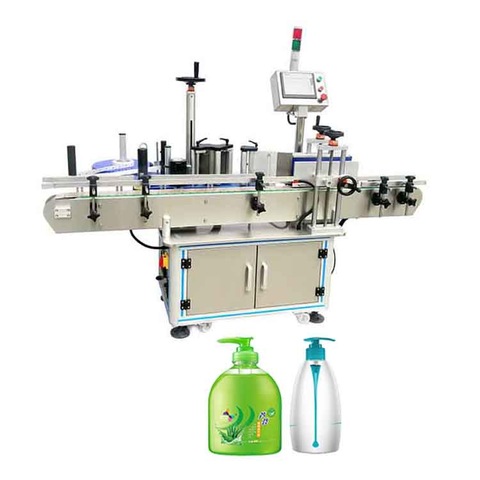 Bottle Labeling Machine SUMSYN Semi Automatic Round Bottle Labeling Machine Double Sides Labeling Machine Bottle Label Dispenser For Wine Bottle