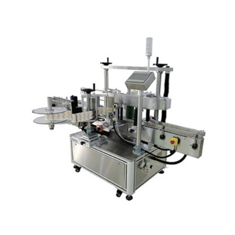 Automatic Double Heads Round Bottle Positioning Bottle Neck and Body Labeling Machine