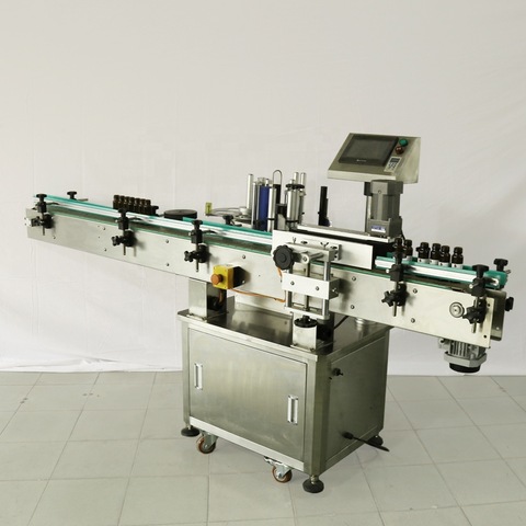Good Supplier Hot Sale Full Automatic Round Small Bottle Manual Double Side Labeling Machine