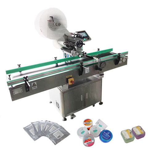 Npack China Manufacturing Automatic Top Labeling Machine Box Label Applicator Factory Price