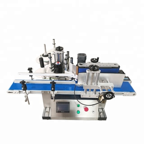 small semi automatic table top round vial dropper tube container beer can labeling machine belt for pet plastic bottles